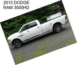 2013 DODGE RAM 3500HD