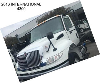 2016 INTERNATIONAL 4300