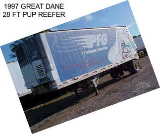 1997 GREAT DANE 28 FT PUP REEFER