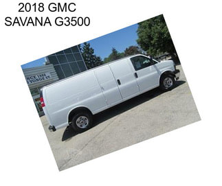 2018 GMC SAVANA G3500