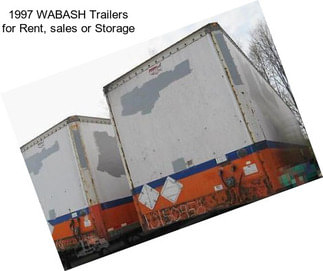 1997 WABASH Trailers for Rent, sales or Storage