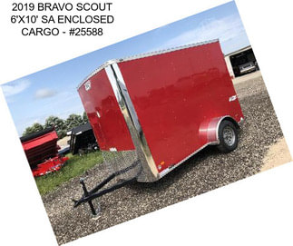 2019 BRAVO SCOUT 6\'X10\' SA ENCLOSED CARGO - #25588