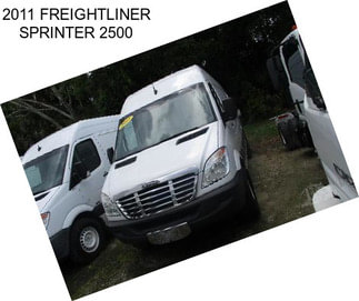 2011 FREIGHTLINER SPRINTER 2500