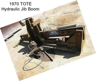 1970 TOTE Hydraulic Jib Boom