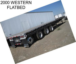 2000 WESTERN FLATBED