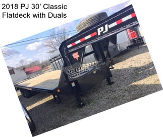 2018 PJ 30\' Classic Flatdeck with Duals