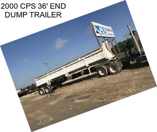 2000 CPS 36\' END DUMP TRAILER