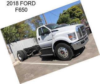 2018 FORD F650