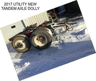 2017 UTILITY NEW TANDEM AXLE DOLLY