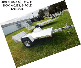 2019 ALUMA MDL#548BT 2000# AXLES, BIFOLD TAILGATE