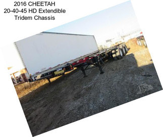 2016 CHEETAH 20-40-45 HD Extendible Tridem Chassis