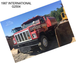 1987 INTERNATIONAL G2504