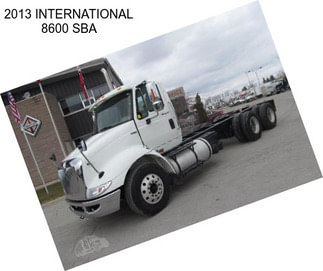 2013 INTERNATIONAL 8600 SBA