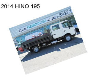 2014 HINO 195