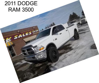 2011 DODGE RAM 3500