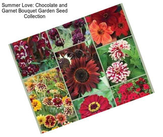 Summer Love: Chocolate and Garnet Bouquet Garden Seed Collection