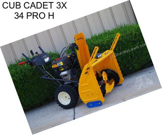 CUB CADET 3X 34 PRO H