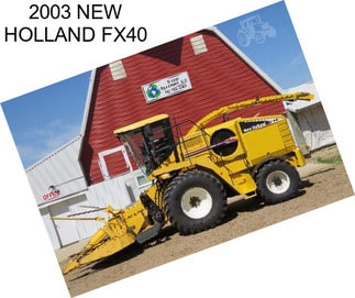 2003 NEW HOLLAND FX40