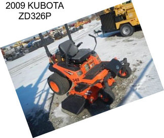 2009 KUBOTA ZD326P