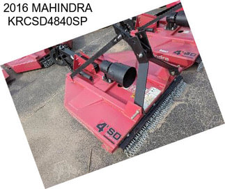 2016 MAHINDRA KRCSD4840SP