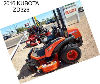 2016 KUBOTA ZD326
