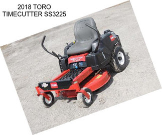 2018 TORO TIMECUTTER SS3225