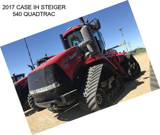 2017 CASE IH STEIGER 540 QUADTRAC