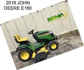 2018 JOHN DEERE E180