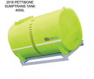 2018 PETTIBONE SUMPTRANS TANK 4000L