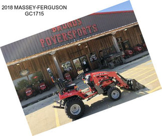 2018 MASSEY-FERGUSON GC1715