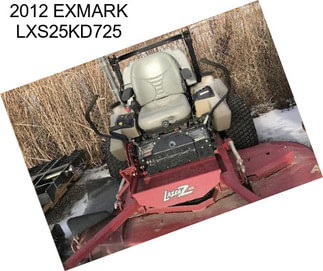 2012 EXMARK LXS25KD725