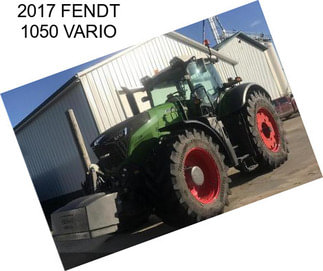 2017 FENDT 1050 VARIO