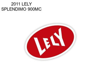 2011 LELY SPLENDIMO 900MC