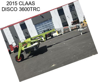 2015 CLAAS DISCO 3600TRC