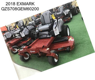 2018 EXMARK QZS708GEM60200