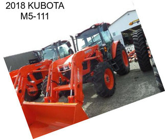 2018 KUBOTA M5-111