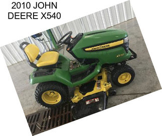 2010 JOHN DEERE X540