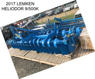 2017 LEMKEN HELIODOR 9/500K