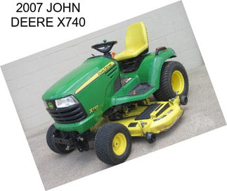 2007 JOHN DEERE X740