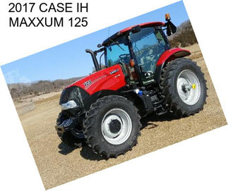 2017 CASE IH MAXXUM 125