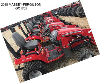 2018 MASSEY-FERGUSON GC1705