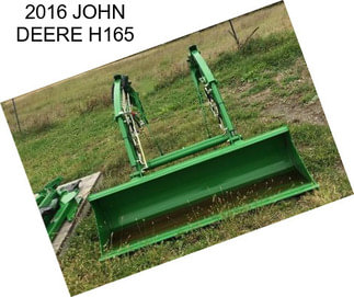 2016 JOHN DEERE H165