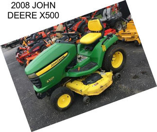 2008 JOHN DEERE X500