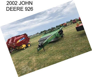 2002 JOHN DEERE 926