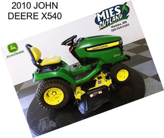 2010 JOHN DEERE X540