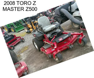 2008 TORO Z MASTER Z500