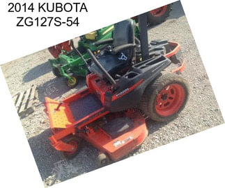 2014 KUBOTA ZG127S-54