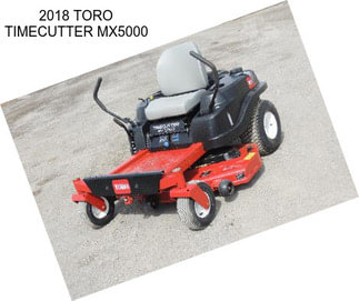 2018 TORO TIMECUTTER MX5000