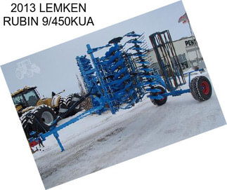 2013 LEMKEN RUBIN 9/450KUA