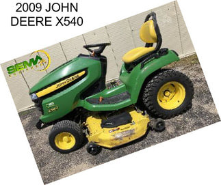 2009 JOHN DEERE X540